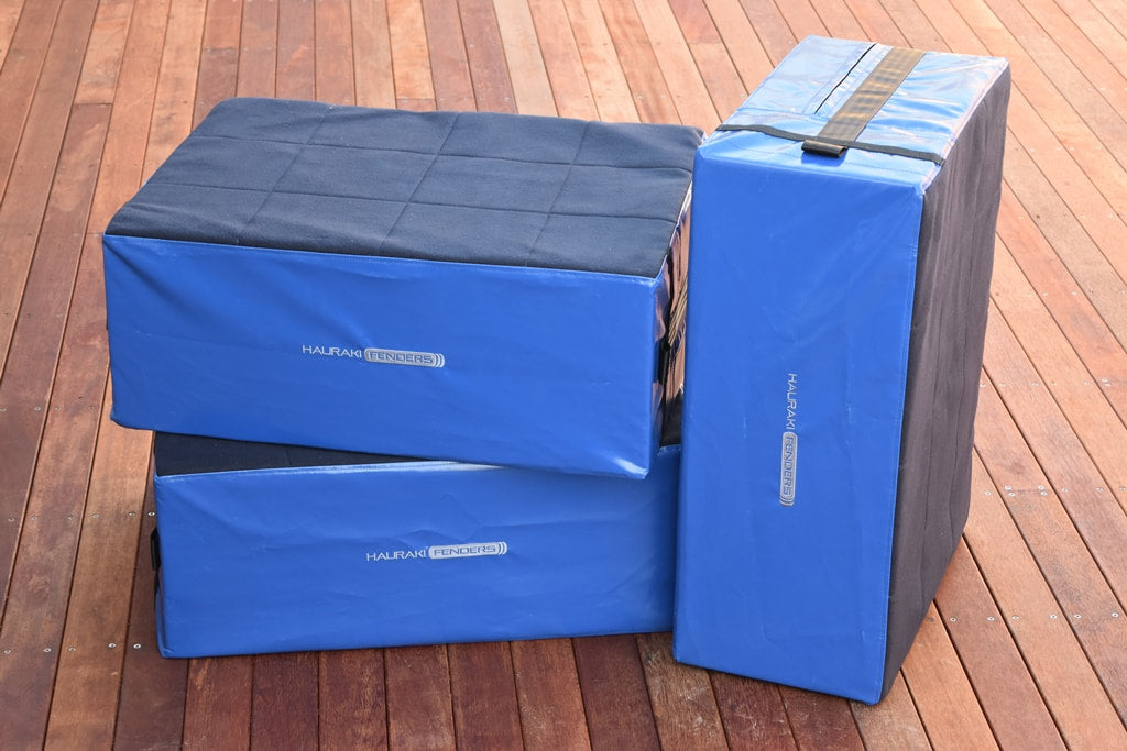 Hurricane foam fenders by Hauraki Fenders