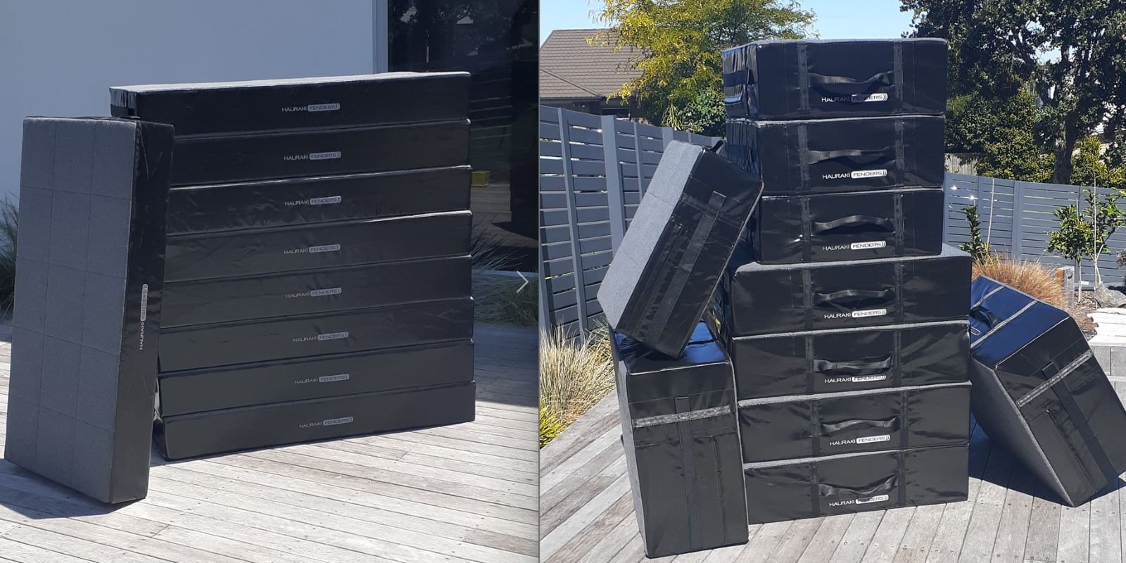 Hurricane Foam Fenders by Hauraki Fenders for America's Cup Team Alinghi Red Bull Racing and Sail GP