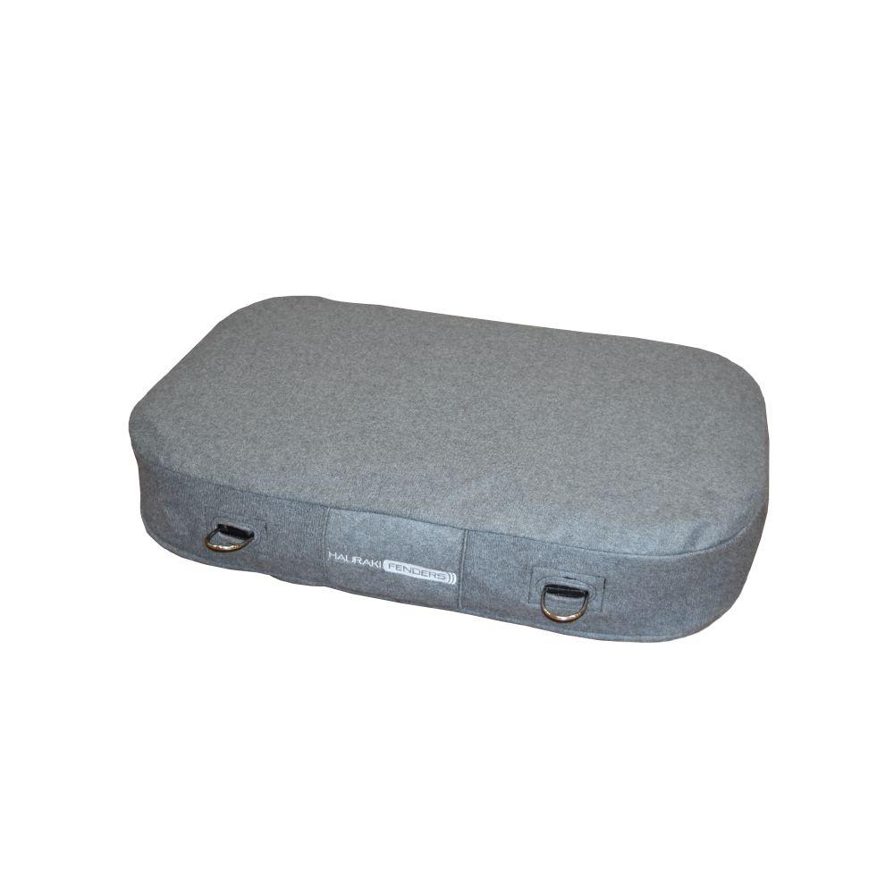 Hauraki Fleece Fender Covers -  Grey Marle fleece covers for inflatable rectangle boat fenders
