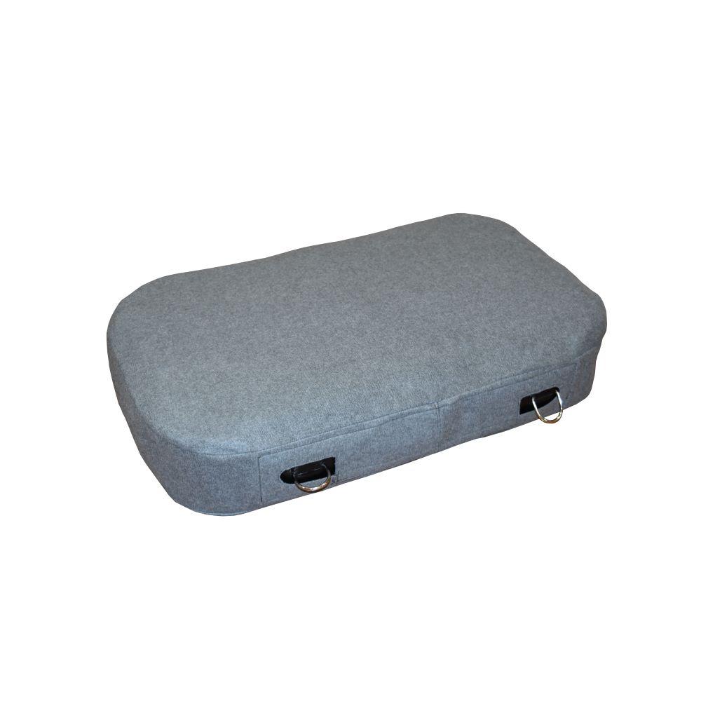 Hauraki Fleece Fender Covers -  Grey Marle fleece covers for inflatable rectangle boat fenders